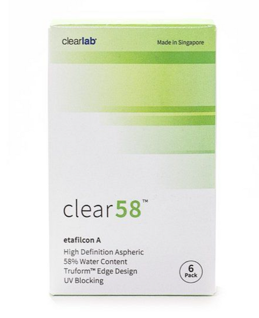 ClearLab Clear 58 Линзы контактные, BC=8.7 d=14.0, D(-10.0), 6 шт.
